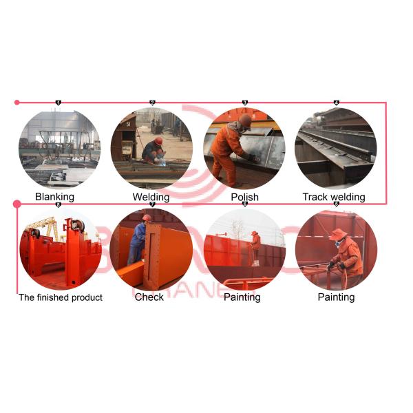 Single girder electric hoist overhead crane 5 ton for sale