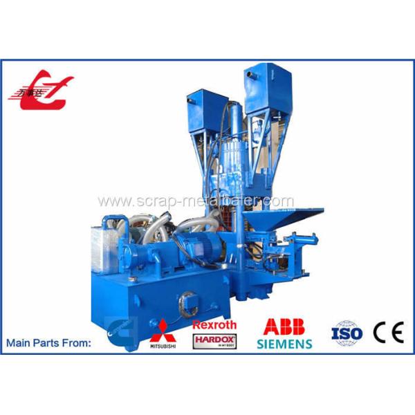 Full Automatic Copper Sawdust Chips Powder Briquetting Press Machine 30kW Motor