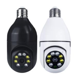 China 2.4GHz Wireless Wifi Security Cameras , Smart Light Bulb Camera With Motion Detection Alarm on sale