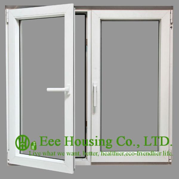 Tempered Safety Glass Aluminum Casement Windows, Powder Coating Finished