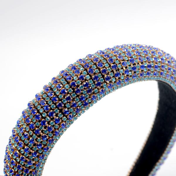 100g Vendors Gorgeous Braided Women Silk Headband With Rhinestone