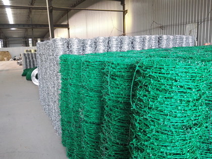 Corrosion Resistant Galvanized Steel Barbed Wire Hot Dip Single Strand