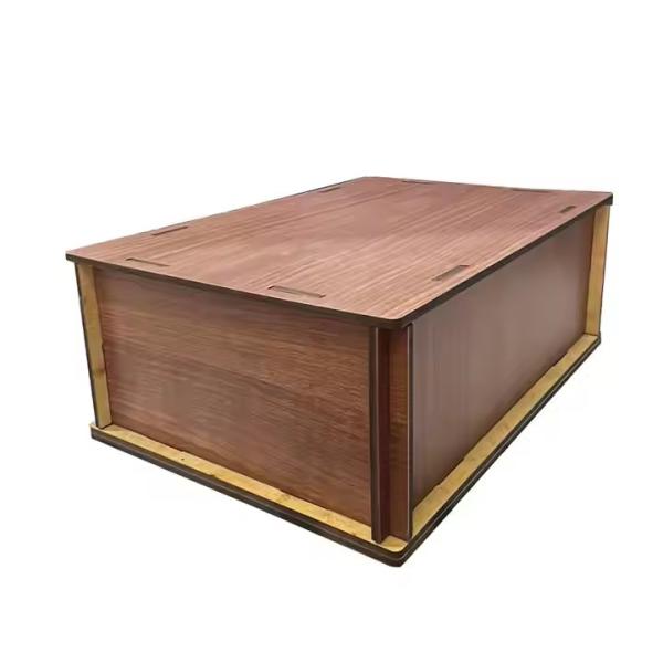 Cute Square Wooden Piggy Bank - Adorable Savings Container Durable Wooden Design for Kids and Adults