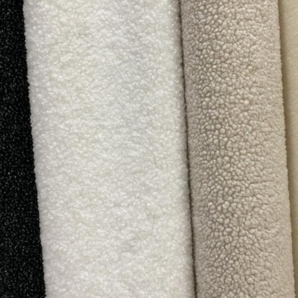 Anti Static Weft Knitted Faux Fur Fabric Knitted Lady Garments With 100% Polyester
