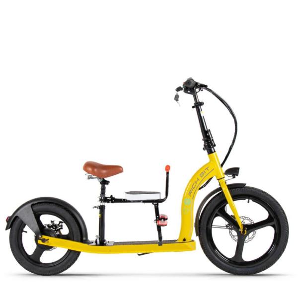 Off Road Big Wheel Electric Scooter With Pedals Assisted RICH BIT H100 Front 20" Rear 16"
