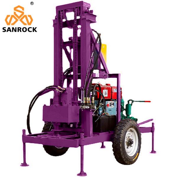 Portable Water Well Drilling Rigs Bore Hole 120m Deep Water Drilling Rig Machine