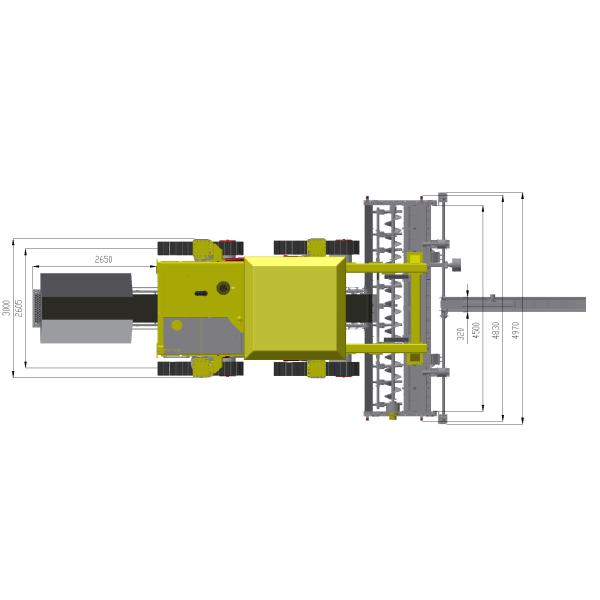 High Pressure Common Rail Control Slipform Paver For National III Emission