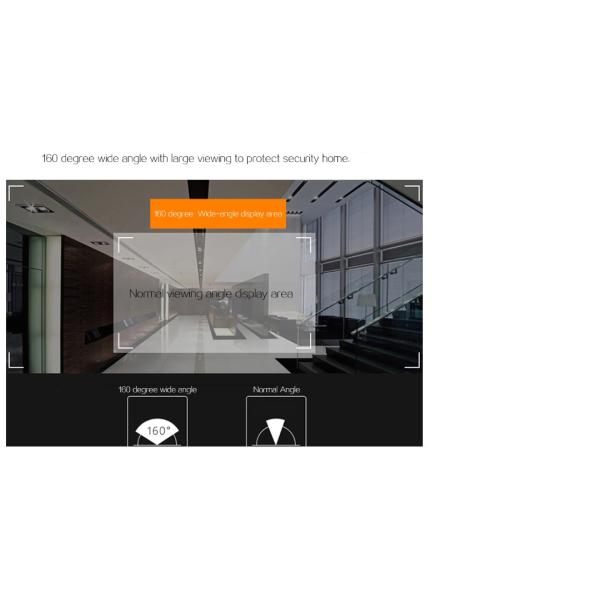 CE FCC ROHS Lookout Smart Door Viewer While Color Peep Holes For Front Doors