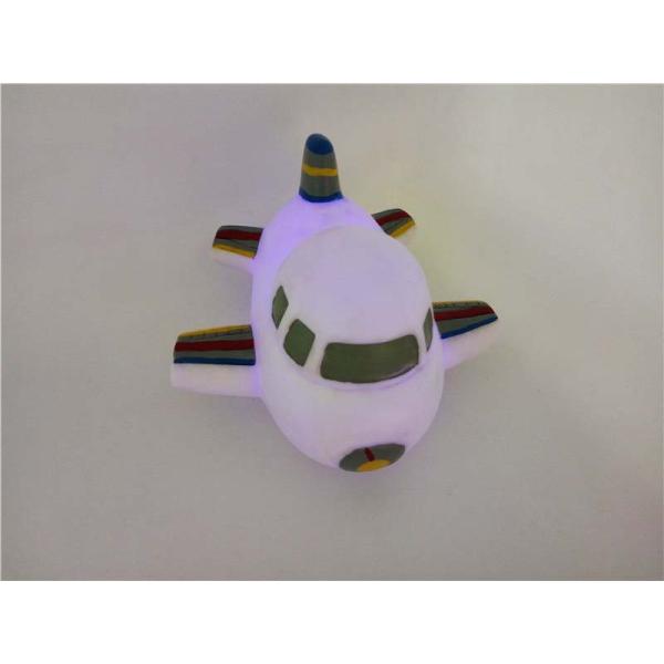 Eco-friendly Plastic Soft PVC 3D Air plane toys with LED light