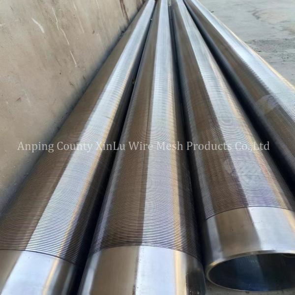 Johnson Wedge Wire Screen Pipe Anti Rust Continuous Slotted Steel Tube