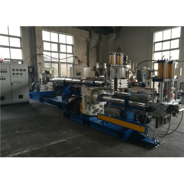 PE PP PVC Film Plastic Recycling Machine Double Stage Extruder Long Span Life