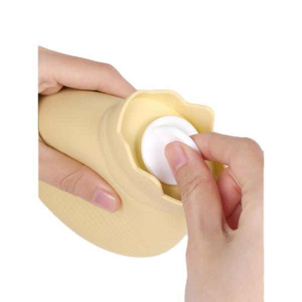 BPA Free Durable silicone hot water bag Random Colors For Hot Compress And Heat Therapy