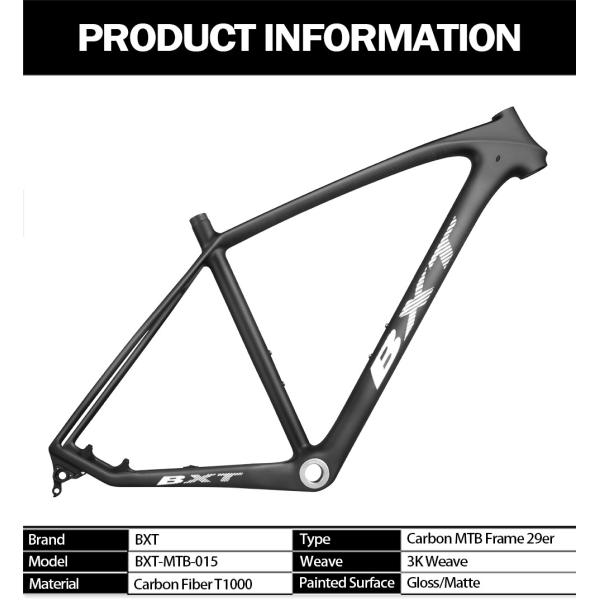 29er Full Carbon Mountain Bike Frame Full Suspension Thru Axle Space 135mm 142mm