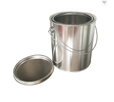 Round 5L Tinplate Empty Metal Container Tin For Food Storage