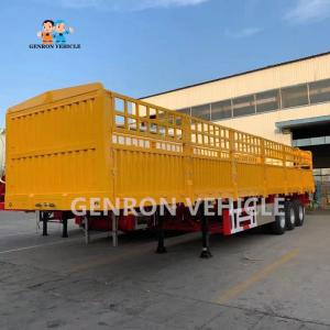 Quality 50T Loading 3 Axles Cargo Transport Fence Semi Trailer for sale