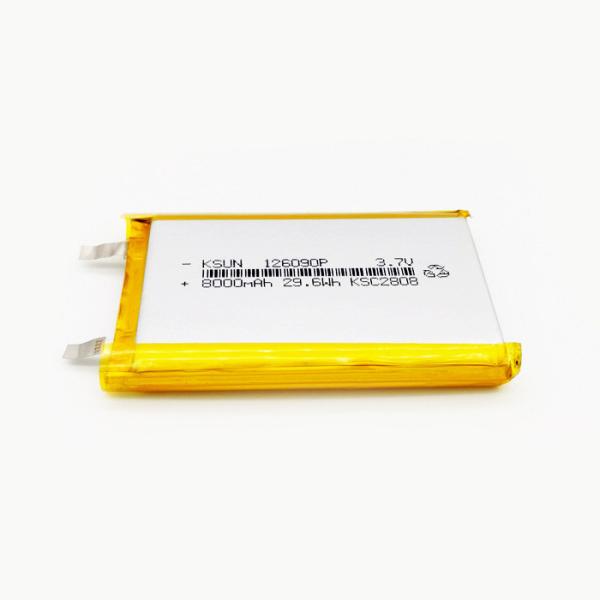 PL126090 3.7V 8000mAh Lithium Ion Polymer Battery