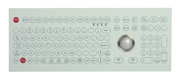 Buy Industrial Membrane Keyboard with optical trackball and numeric keypad at wholesale prices
