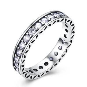 China Sterling Silver 925 AAA  CZ Stone Tennis Ring on sale
