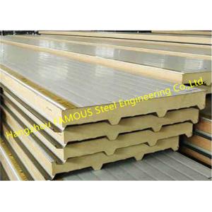 PU 150mm 200mm Sandwich Wall Panels With Excellent Gloss Retention