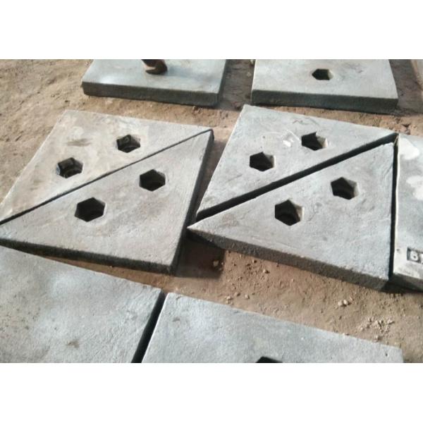 Chrome-Moly Steel triangle wear plates for crusher machine and ball mill