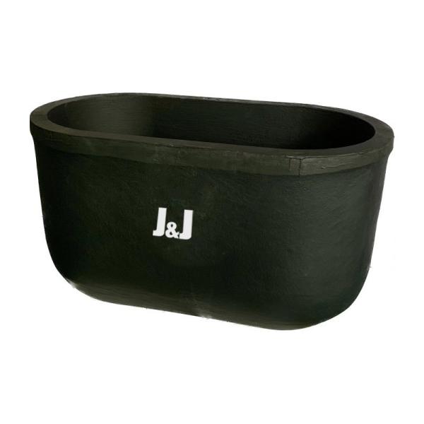 Industrial Metal Melting Oval Type Crucible Silicon Carbide Graphite 40 - 50 W/mK