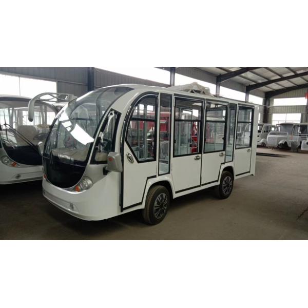11 Passenger Electric Sightseeing Vehicle With 80km Range With Door And Air Conditioner
