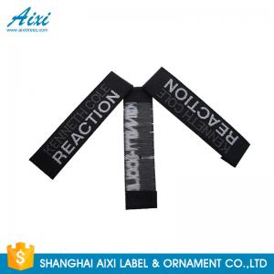 China Good Feeling - Touch Custom Printed Clothing Labels , Soft Woven Garment Labels on sale