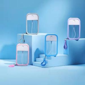 Quality Credit Card Hand Sanitizer Pocket Spray Bottle 38ml 45ml 50ml For Perfume Alcohol Containers for sale