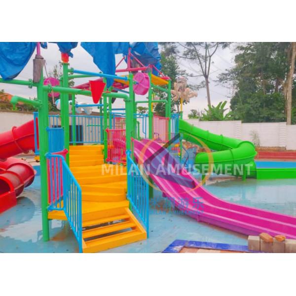 Sea Style Water Park Playground Commercial 17x14x7.5m Anti Rust For Hotel Restort Pool