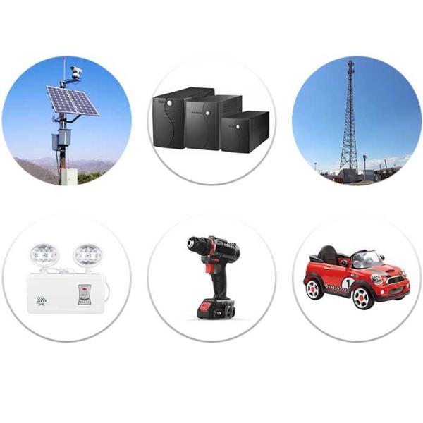 6V Rechargeable Sealed Lead Acid Battery 1.3Ah-12Ah ABS Engineering Plastic Shell