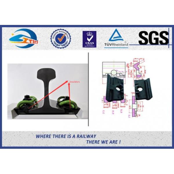 PA66 Rail Nylon Insulator Plastic and Rubber Part for Railway Fastening System