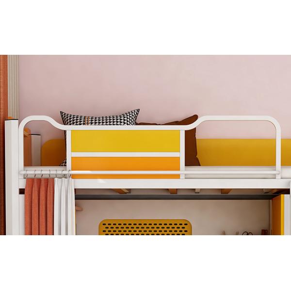 Hotel Furniture Metal Single Double Student Iron Dormitory Bed with Wardrobe and Desk