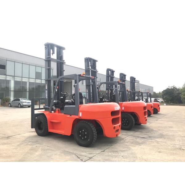 Isuzu Engine Mast Lifting Height 6000mm Diesel Forklift Truck
