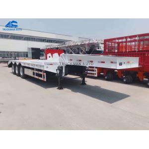 Quality Automatic Welding FUWA Axle 50T Low Bed Semi Trailer for sale