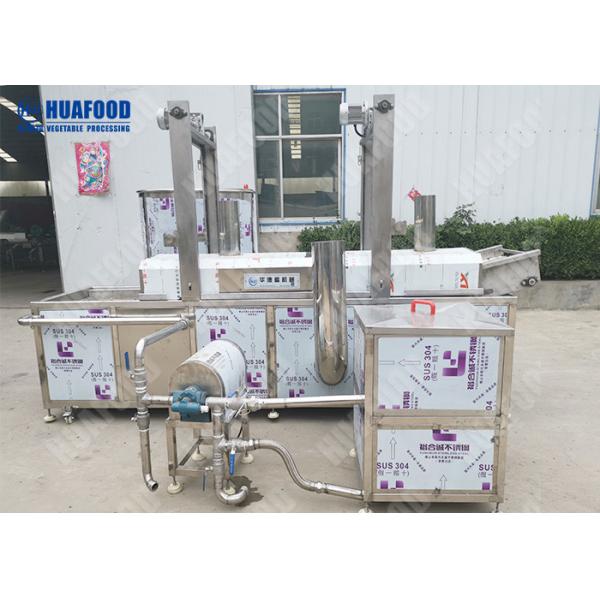Onion Plantain Chips Snack Food Processing Machinery 48kw Power Adjustable Temperature