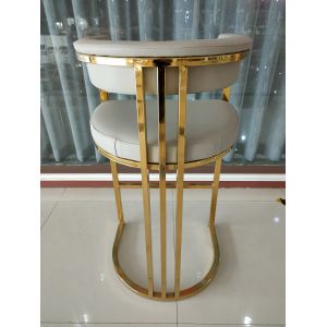Strong Bearing Capacity 51cm 78cm Wrought Iron Bar Chair