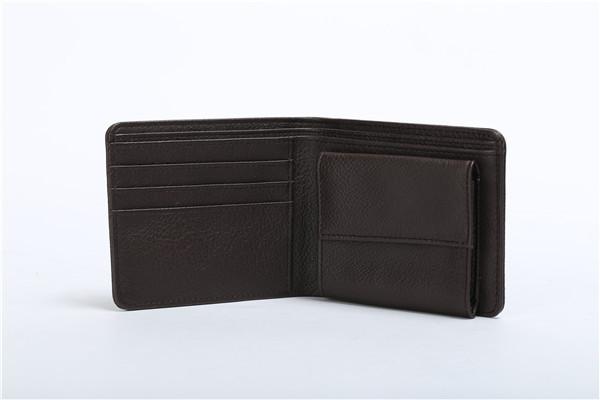 Buy Black Men PU Leather Wallet With Coin Pocket Two Layer Portable 12.5*8.5 Cm at wholesale prices