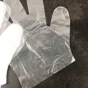 Restaurant Disposable Poly Gloves / Protective Disposable HDPE Food Contact