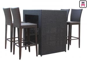 Quality Counter Height Patio Set Outdoor Restaurant Tables With Waterproof Patio Bar Chairs for sale