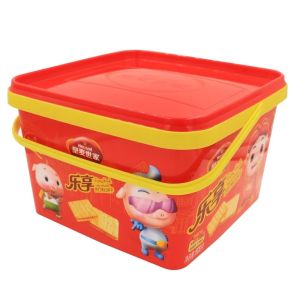 IML Plastic Cookie Containers PP Packaging Design with Custom Logo