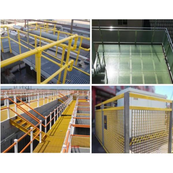Yellow Anti Corrosion Reinforced Plastic Fibergrate Grating