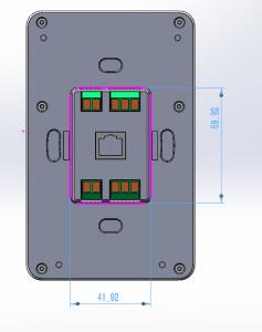 China Dual Wifi Frequency Industrial 5 Inch Android Wall Mount Terminal Control Panel with UART GPIO RS485 on sale