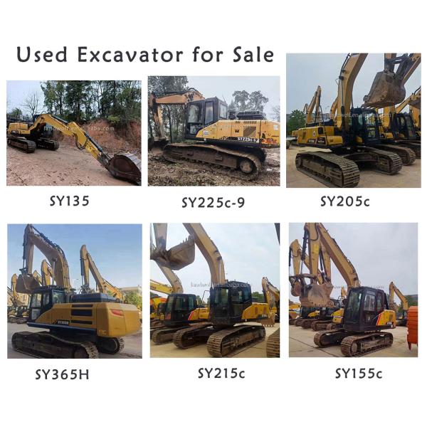 Used Crawler Excavator 36t Second Hand Digger Mining Machine Sany SY365H Year 2014