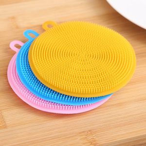Quality Heat Insulation Dishwashing Bulk Kitchen Supplies Silicone Dish Scrubber for sale