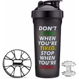 Quality Wholesale BPA Free Sport Gym Blender Plastic Water Bottle for sale