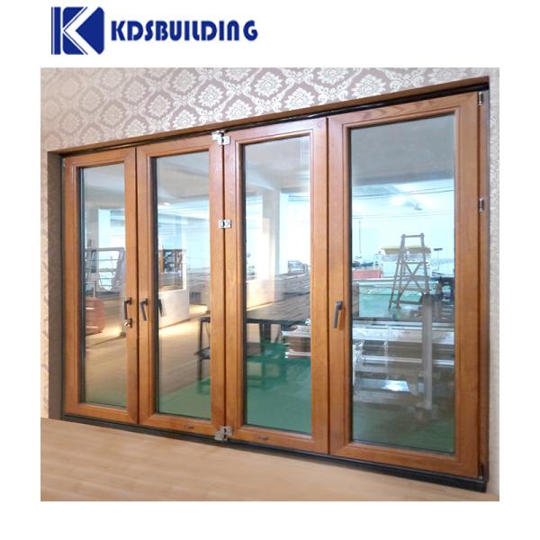 Curved Glass Wooden Fold Door Bifold Custom Interior Plexiglass Door