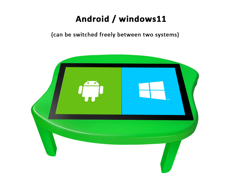 43 Inch Multi Colour Interactive Touch Table with 20 Contact Points and 1 Year Warranty for Education