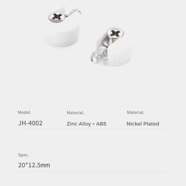 Durable White Metal ABS Shelf Support Pegs Premium Furniture Panel Connectors For Knock-Down Assembly (K/D)