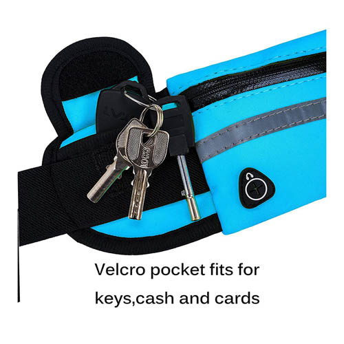 Custom Adjustable Mens Waist Bags Running Belt Waist Pack With Water Bottle Holder