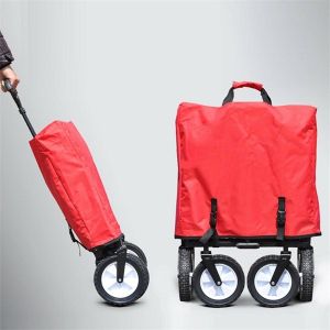 Quality Fashion Collapsible Garden Cart Outdoor Utility Red Collapsible Wagon for sale